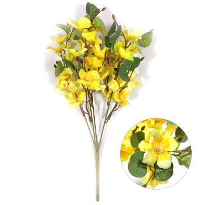 China Window Display New Product Apple Flower Silver Grass Artificial Flower Bouquet For Decoration for sale