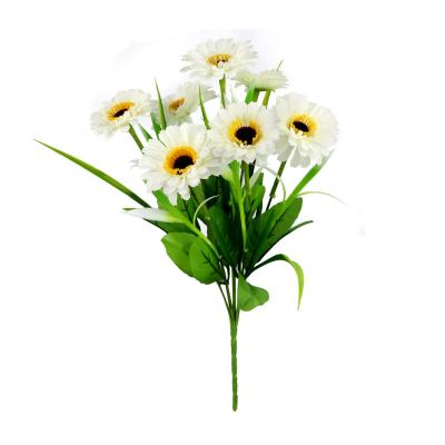 China Wholesale Window Display Perfume White Lily Head Wedding Decorations Artificial Flowers Bulk Yiwu Flower Bouquet Chrysanthemum for sale