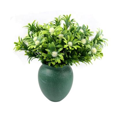 China 2020 Window Display New Product Handwork Plant Artificial Flower Bouquet Lohan Grass On Sale for sale