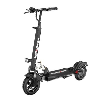 China Large Roc OEM aviation grade aluminum alloy disc brake unisex anti-theft dual button start 10 inch electric scooters for sale