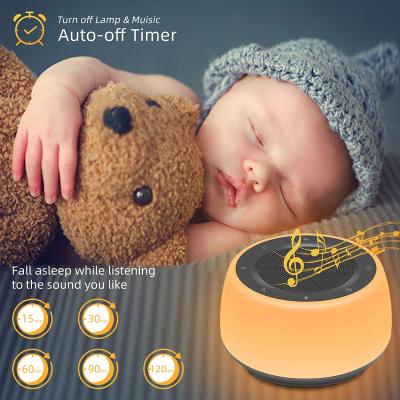 China Timmer led night sound light portable buetook speaker and white noise machine for sale