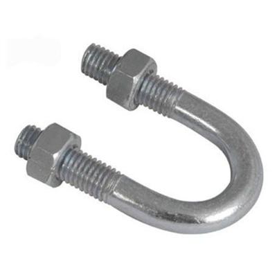 China High Strength Connection Carbon Steel Class 4.8 8.8 Galvanized HDG Coating U Bolts Round U Bolts for sale