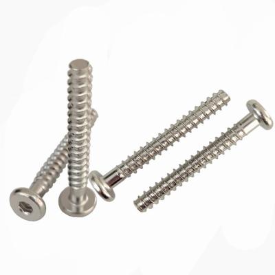 China Flat 18-8 Stainless Steel Inox Metal Hex Socket Head Flat Flat Shank Self Tapping Thread Forming Screw For Plastic for sale