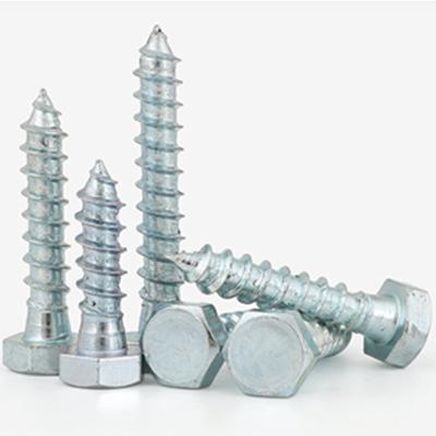 China HEX Grade 4.8 Galvanized Lag Bolts Din571 Coach Screw Flat Hex Lag Screw For Wood for sale