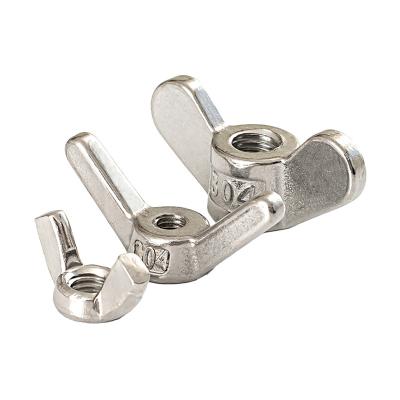 China Heavy Industry Cast Rounded Wing Nut DIN 315 DIN 314 Carbon Steel Galvanized Wing Nut Zinc Alloy Brass Edged Wing Nut SS Wing Nut for sale