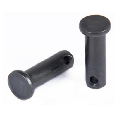 China DIN1444 M3-M20 Connection Round Flat Head Pin With Hole Cylindrical Clevis Pin Black for sale