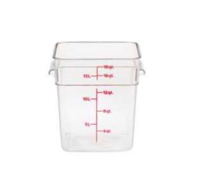 China Suitable for storing Food CAMBRO 18SFSCW135 Food Safety Certification Stackability Clear Visibility Easy Food Storage Containers for sale