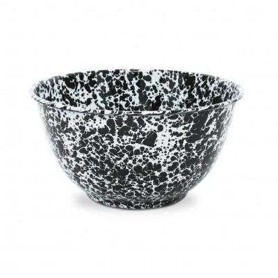 China Wholesale Sustainable , Enamel Plates And Bowls Metal Salad Bowl With Enamel Print for sale