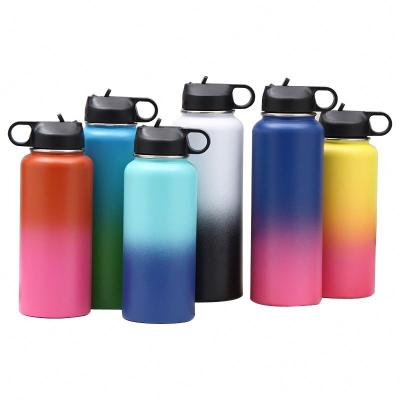 China 32oz Coolest 24 Hour Sustainable Insulated Double Walled Stainless Steel Water Bottle With Spout Lid BPA Free Cap for sale