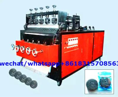 China High Quality Stainless Steel Kitchen Scourer Making Machine From Original Factory 5 Balls Manufacturer for sale