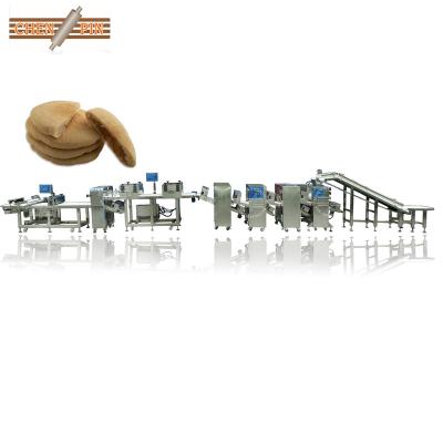 China Lebanese Arab Pizza Pita Automatic Pita Bread Maker Machine-Machine Production Line From Forming In Tray Automatic Arranging Alignment for sale