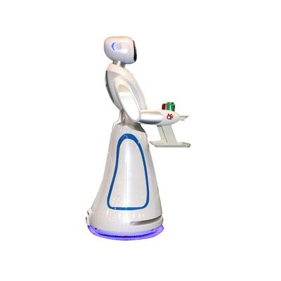 China Restaurant can be touched for audio and visual AI arrangements autonomous robot receptionist for sale