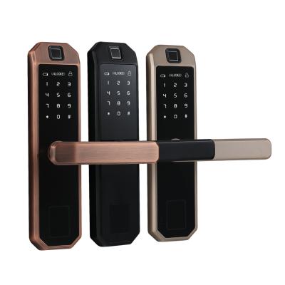 China TTLOCK smart front internal electronic safe tuya apartment aluminum main door smart lock for sale