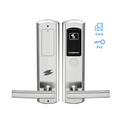 China Hotel 304 Stainless Steel RFID Card Security Electronic Hotel Lock For Hotel Apartment Airbnb for sale