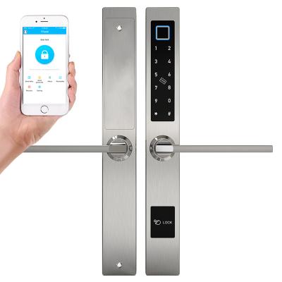 China Biometric entry tuya Keyless entry tuya Digital cerradura fechadura smart WiFi fingerprint deadbolt lock for sale