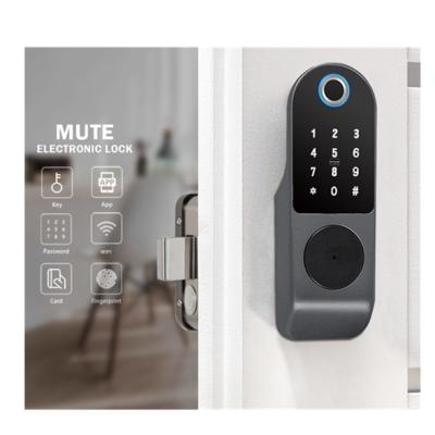 China TTLOCK TUYA WiFi and TTlock Open Electric Fingerprint Smart Door Lock Suitable for Home/Hotel/Apartment/Office for sale