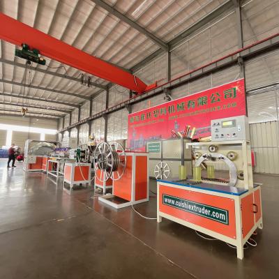 China Flexible hose machine met PVC-vezelversterking, Soft tube extrusion machine Te koop