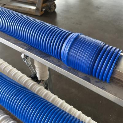 China Low density Double Wall Corrugated Pipe Machinery 50-160mm HDPE Pipe Extrusion Machine for sale