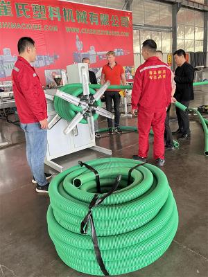 China Plastic PE PP Double Wall Corrugated Pipe Machine / PVC Conduit Pipe Manufacturing Machine for sale