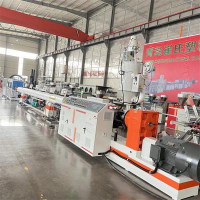 China Edelstahl-Plastik-Wasserversorgungsleitung, Plastikrohr-Extrusionsmaschine zu verkaufen