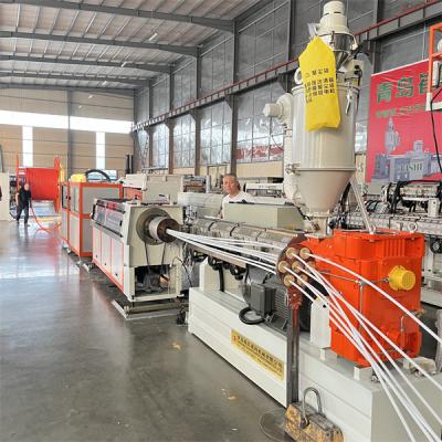 China PLC Controlled Plastic Pipe Making Machine / Plastic Pipe Manufacturing Machine high Output for sale