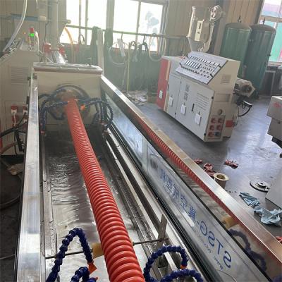 China Vollautomatischer Einwand-PE-Spiralrohr-Extruder für 30 50 80 100 125 160 mm 100m/Rolle zu verkaufen