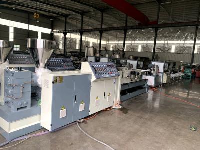 China 75mm Screw Diameter Corrugated Pipe Extrusion Line For HDPE Single Wall Cable Duct 380V/50Hz Voltage for sale