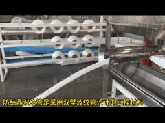 Double Wall Corrugated Pipe Extrusion Machine , 50mm-160mm HDPE Pipe Manufacturing Machine