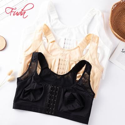 China FUDA AF11 QUICK DRY Custom Luxury Women's High Quality Spandex Wireless Lift Up Wire Free Plus Size Lace Bra for sale