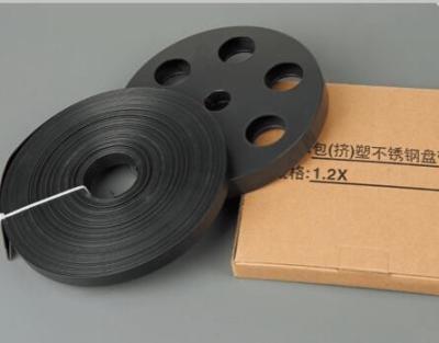 China Thin Black Stainless Steel Band Cable Ties Disc Tape 6-25 Mm Band Width for sale