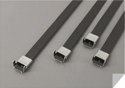 China L Type Steel Cable Ties Pvc Coated Quickly Installed Non Flammabillity for sale