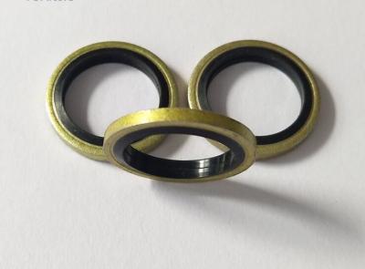 China Dowty Bonded Sealing Washers Nickel Plated , 12mm Steel Washers With Rubber Seal for sale