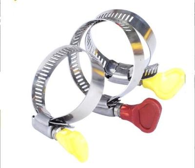 China American Standard Screw Perforated Hose Clamp With Plastic Handle for sale