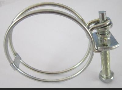 China Automobile Double Wire Hose Clamps Stainless Steel With Bridge 1.5mm Wire Dia for sale