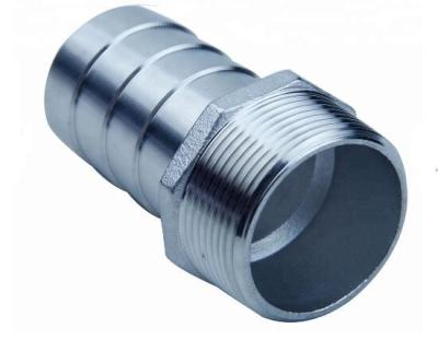 China Thread combination pipe nipple grooved end stainless steel KC hose nipple for sale