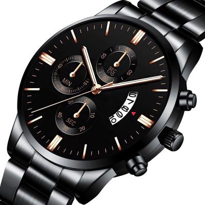 China 2022 Men's Chronograph Men's Classic Fashion Gift Logo Pilot Quartz Watches Military Stainless Steel Strap Luxury Custom Quartz Men's Slim Watch for sale