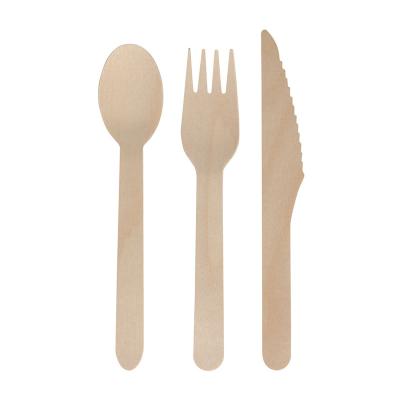 China Mechanical Automation Factory Cutlery Spoon Fork Eco Friendly Biodegradable Disposable Wooden Knife for sale