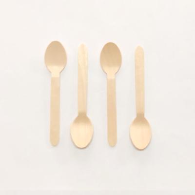 China Mechanical Automation Wholesale 160mm Wooden Cutlery Disposable Eco Friendly Spoon for sale