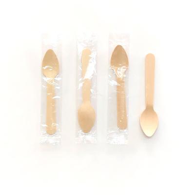 China Cutlery Birch Wood Natural Wooden Cutlery Mechanical Automation Maker Disposable Set Wooden Spoon for sale