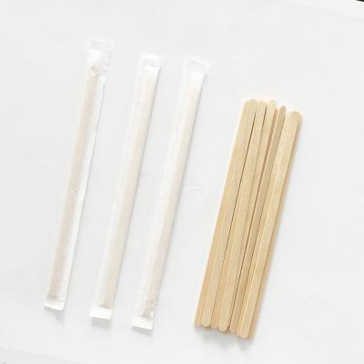 China Individually Stir Coffee FSC-Certificate Eco Friendly Disposable Paper Wrapped Coffee Stirrers for sale