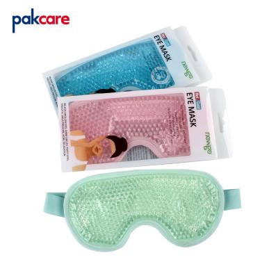 China Anti-Puffiness Gel Eye Mask Reusable Gel Eye Mask Cooling Hot Cold Compress For Dark Circle With Plush for sale