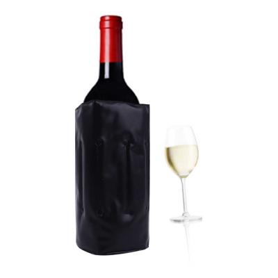 China Insulated Thermal Gel Wrap/Wine Cooler Bottle Cooler/PVC Gel Gel Nylon Sleeve For Wine Bottle for sale