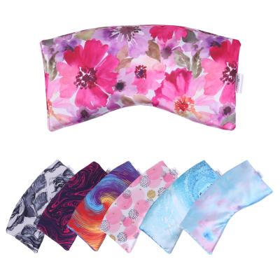 China Pain Relief Floral Lavender Eye Pillow to Enjoy Deep Relaxation with 100% Nature Flaxseed for sale