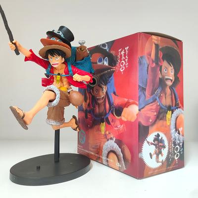 China Collectible Figures Toys Wholesale Anime Model Luffy Ace Sabo Cartoon Character One Piece Toy Figure Action Cartoon Toys for sale