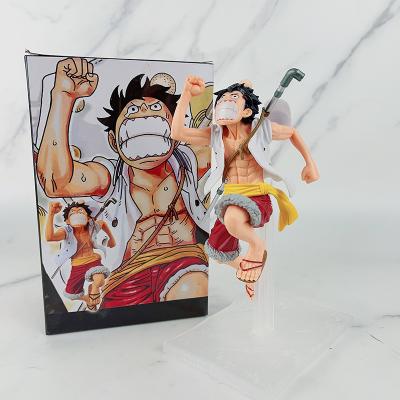 China Cartoon Toy High Quality Factory Wholesale Action Model Luffy Zoro Sabo GK One Piece Toy for sale