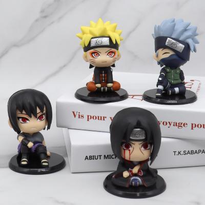 China Cartoon Toy 4pcs/set Anime Cartoon Ornaments Anime Mini Q Version Set PVC Doll Model Action Figures for sale