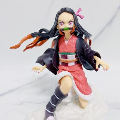 China Toy Demon Slayer Fighting Version Cartoon Model Toy Anime PVC Figure Cartoon Kamado Nezuko Action Figure for sale