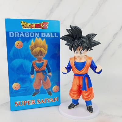 China Model Toy Wholesales Son PVC Action Figures Doll Car Ornaments Goku Dragon Balls Anime Cartoon Super Saiyan Figurine for sale