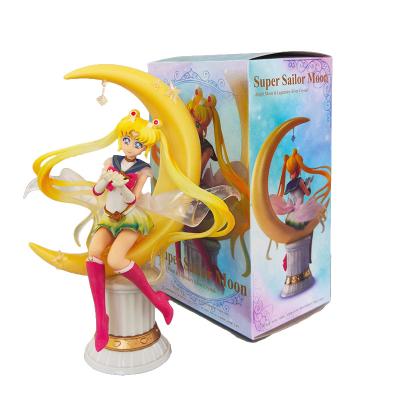 China Japanese Anime Toys Figure Moon Princess Tsukino Usagi Sailor Action Figure Anime Toys Factory Wholesale Eco-friendly PVC Materia for sale