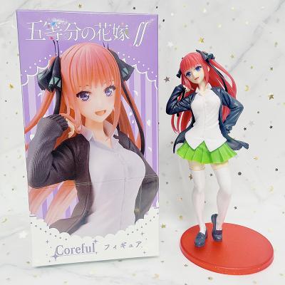 China Cartoon Toy 5 Styles The Quintessential Quintuplets Nakano Ichika Nino Miku PVC Character Collectible Model Toy Anime Action Figure for sale